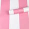 Pink and White Stripes Peel &amp; Stick Shelf Liner Removable Contact Paper Wallpaper for Drawer Cabinet Nursery Decor 17.7" x 393