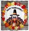 Mimihome Thanksgiving Shower Curtain for Bathroom, Turkey Maple Leaves Wooden Board Waterproof Bath Curtains, 72 x 72 inches