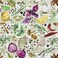 VaryPaper 17.7''x78.7'' Herbs and Spices Wallpaper Watercolor Ingredients Plaid Peel and Stick Wallpaper Removable Wall Mural Self Adhesive Contact Paper for Walls Kitchen Pantry Room Shelves Table