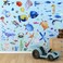 116 Pieces Ocean Wall Decals Under The Sea Fish Wall Nursery Decals Removable Peel and Stick Art for Bedroom Living Room Bathroom(Lovely Colors)