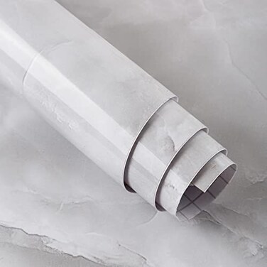 Boobest Large Size Thick Marble Contact Paper for Wall 31"x354" Gray Marble Wallpaper Peel and Stick Waterproof Granite Countertop Contact Paper Removable Self Adheisve Renter Friendly Vinyl Wallpaper