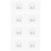 Chris.W 4 Pack Clear Adhesive Suction Sticker for No Drilling Bathroom Shower Shelf Accessories, Super Strong Adhesive Wall Sticker for Shower Caddy and More