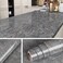 Livelynine 197 X 24 Inch Dark Gray Marble Contact Paper Self Adhesive Countertop Peel and Stick Countertops Waterproof Kitchen Wallpaper Peel and Stick Table Top Desk Cover Counter Top Stick Paper
