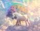 AMUGISH Unicorn and Rainbow Wall Mural Wallpaper   Peel and Stick   Fantasy Scene for Living Room, Girls Bedroom, Kitchen, Nursery - 101''W x 75''H Peel and Stick