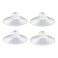 Shower Caddy Connectors Suction Cups for Bathroom, 2 Inch PVC Plastic Heavy Strength Large Clear Sucker Without Hooks, Replacement Suction Cups Compatible with iDesign (4PCS)