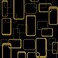 JZ&Acirc;&middot;HOME 8626 Greek Key Peel and Stick Wallpaper 17.7"&Atilde;&mdash; 9.8ft Black/Yellow Geometric Maze Removable Self Adhesive Contact Paper Shelf Drawer Liner Vinyl Film for Furniture Home Wall Decor