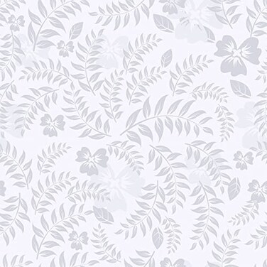 VEELIKE Breezy Leaves Floral Wallpaper Stick and Peel Grey and White Floral Wallpaper for Bedroom Bathroom 17.7''x354'' Grey Floral Vinyl Removable Self Adhesive Contact Paper for Walls Furniture