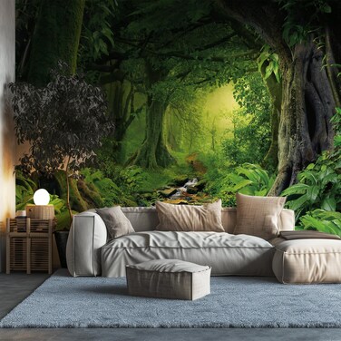 AMUGISH Nature Forest Wallpaper Wall Mural Tapestry Unpasted   Bathroom Bedroom Living Room Laundry Nursery