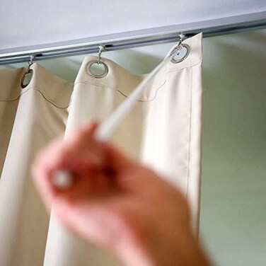 Room/Dividers/Now Ceiling Track Easy Glide Wand   Curtain Pull Wand   Curtain Opener Universal Drapery Pull Rod   Curtain Ceiling Track Wand