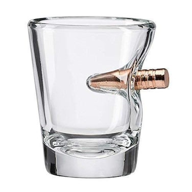 BenShot Shot Glass with Real .308 Bullet - 2oz   Made in the USA