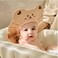 Generic Bear-shaped shower cap for Baby, Yellow