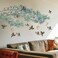 Amaonm Gaint Removable DIY Green Bamboo&amp;Flying Birds Wall Decals Creative 3D TV Sofa Background Decoration Wall Sticker Peel and Stick Decor for Living Room Bedroom Kids Nursery House Offices Rooms
