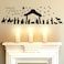 Chinco Large Christmas Nativity Scene Wall Decor Stickers Nativity Vinyl Wall Decal Christmas Decorations Religious Wall Murals Modern for Xmas Room Decor, Black (Unto Us A Child is Born)
