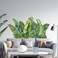 Giant Tropical Palm Leaf Wall Stickers Peel and Stick - Tropical Green Leaves Wall Decals Removable - Vinyl Rainforest Jungle Wall Decal Decor for Living Room Bedroom Bathroom