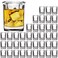 Shot Glasses Set with Heavy Base,2.2 oz Mini Square Whiskey Shot Glasses bulk, 40 pack Clear Espresso Shot Glass for Whiskey and Liqueurs,Ideal for Christmas,Halloween and Thanksgiving
