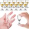 CHENGU 12 Pieces Mini Size 0.4 Oz/Half an Ounce Shot Glasses Cordial Shot Glasses Clear Cordial Glasses Mini Wine Glasses Tequila Shot Glasses with Base Whiskey Shot Glass Set Spirit Glasses