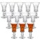Youeon 12 Pack 1.5 Oz Shot Glasses Set, Clear Cordial Glasses, Fancy Shot Glasses, Mini Wine Glass with Heavy Base, Sherry Glasses Small Goblet Glasses for Tequila, Liquor, Whiskey, Vodka