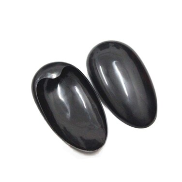 12 Pairs Black Plastic Ear Cover Protector Earmuff for Hairdressing Dye Coloring Bathing Shower Salon Spa
