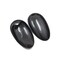 12 Pairs Black Plastic Ear Cover Protector Earmuff for Hairdressing Dye Coloring Bathing Shower Salon Spa