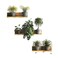 Maydahui Creative Green Pot Plants Leaves Wall Decals 3D Bonsai Tropical Plant Wall Sticker (34 x 31 Inch) Peel Stick Removable Nature Art Mural Decor for Office Home Living Room Bedroom