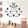 UILMNIY DIY Big Size Gym Wall Decor Weightlifting Fitness Muscle Training Wall Decal Stickers Motivation Quote Push Yourself Sports Healthy Exercise Decoration Mural for Living Room AFN73 (Black)