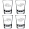 MIP Set of 4 Shot Glasses 1.75oz Shot Glass Gift Classic Cars Hotrod Collection