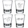 MIP Set of 4 Shot Glasses 1.75oz Shot Glass Gift Horse Racing Collection