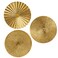 Briful 12" Wall D&Atilde;&copy;cor Pack of 3 Metal White Washed Starbursts Radial Plate Wall Art Modern Accent Hanging Wall Decorations For Home Office Bedroom Or Living Room Wall Sculptures