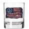 Lucky Shot - 2ND Amendment to The Constitution with USA Flag Whiskey Glass   Second Amendment Gifts For Him Whiskey Glass   Old Fashioned Independence Day Gift Glasses (11 oz)