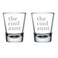 MIP Set of 2 Shot Glasses 1.75oz Shot Glass Gift The Cool Aunt Funny For Aunt