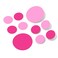 Set of 30 - Pink / Hot Pink Circles Polka Dots Vinyl Wall Graphic Decals Stickers by Decal Venue