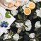 HAOKHOME Shelf Liner and Cabinet Liner Gardenia Floral, Self-Adhesive Drawer Liners, Peel and Stick Contact Paper for Kitchen Cupboard, Non Slip Bathroom Drawers, Black White 17.7in x 6.5ft