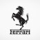 NORTH KAISER Ferrari Metal Wall Art - Car Logo Wall Decor - Automotive Sculpture for Garage, Man Cave, Bedroom, Indoor, Outdoor - Gift for Car Lovers (Black, 15.7'' x 9.8'' / 40 x 25 cm)