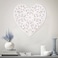 HOTBEST Wooden Wall Decor Floral Hollow Carved Wall Panel Hanging Decor Rustic Wall Art Sculpture Home Wall Ornament for Hallway Bedroom Living Room Cafe Office ...(Heart shape 30 * 30cm)
