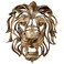 UITWMKTG Gold Animal Head Wall Decor Wall Sculpture Home Decor Statue for Living Room Office Bedroom Modern Decor for Men Women Lion