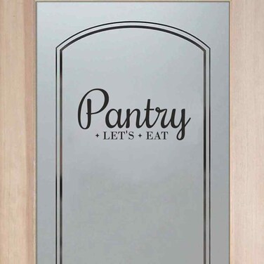 BATTOO Pantry Decal - Pantry Door Decal - Pantry Wall Decal - Kitchen Decor - Pantry Sign - Kitchen Pantry - Kitchen D&Acirc;&iexcl;&Acirc;&sect;?cor(Black, 4.6" h x10 w)