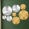 Beeveer 8 Pcs Silver and Gold Metal Wall Decor Set Metal Wall Art Wall Mount Modern Art Decor Large Sunburst Hanging Sculpture Circular Decorative for Home Office Bedroom Living Room(Silver and Gold)
