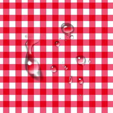 Self Adhesive Ruby Red Plaid Shelf Liner Drawer Liner Contact Paper for Kitchen Cabinets Cupboard Dresser Table Desk Wall Arts Crafts Furniture Decal 17.7X117 Inches