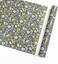 Self Adhesive Vintage Blue Floral Contact Paper Drawer Liner for Shelf Kitchen Cabinets Dresser Cupboard Furniture Walls Decal 17.7X117 Inches