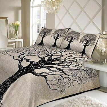 Xtore Traditional Jaipuri Print Bed Sheet with 2 Pillow Covers (100% Cotton) - Premium Quality - 90 x 108 inches