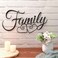 Ferraycle Metal Family Wall Decor Sign Art Rustic Family Wall Decor Wall Hanging Decoration Family Signs Home Wall Decor for Living Room Bedroom Dining Room Kitchen (Black)