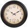 Outdoor Clock 18 Inch Large Wall Clocks with Thermometer for Living Room Patio Pool Garden-Retro Style (Bronze)