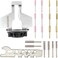 Chainsaw Sharpening Attachment Kit - 20 Pcs Chain Saw Blade Teeth Sharpener Set with Angle Guide and Diamond Burr Grinding Stone Files, Drill Power Tool Accessories for Gardening Lawn Mower Chainsaw