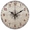CHGCRAFT 12inch Vintage Nautical Compass Wall Clock Silent Wooden Wall Clock Round Digital Wall Clock Battery Operated Clock for Home Decor Living Room Kitchen Office