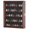 Arrowhead Display Case Native American Arrowhead Shadow Box Wall Mount Arrowhead Collection Cabinet with UV Protection for Agate Opal Stone Arrowheads Spear Points (Mahogany Finish)