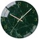 VIKMARI Emerald Green Glass Wall Clock Silent Non-Ticking Battery Operated 10 Inches Modern Marble Texture Home Decorative Kitchen Decor Quartz Small Analog Clock for Bedroom,Living Room,Office