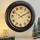 CLXEAST 18 Inch Large Modern Farmhouse Illuminated Wall Clock with Smart LED Light Sensor,Lighted Wall Clocks for Living Room Decor,Oil Rubbed Bronze Black