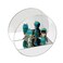 Kcgani Wall Mounted Acrylic Round Display Case, Clear Mirrored Holder Storage Box, Acrylic Collectible Figures Organizers for Collectibles Dolls Toys Action Figure Models Showcase Shadow Box Shelf
