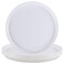 Uumitty 6 Packs Plastic Non-Slip Food Service Tray, Restaurant Serving Tray, White