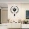 JUJUDA Large Wall Clock for Living Room Decor Modern Silent Pendulum Wall Clock for Home House Kitchen Bedroom Decorative Big Wall Clock Non Ticking Battery Operated Quartz for Indoor Bathroom 17 Inch